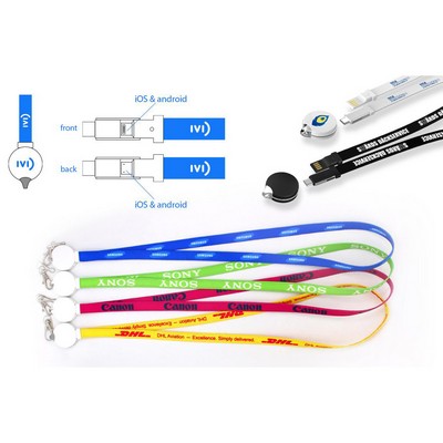 3-in-1 Lanyard USB Cable