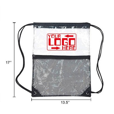 Clear Drawstring Backpack Bag