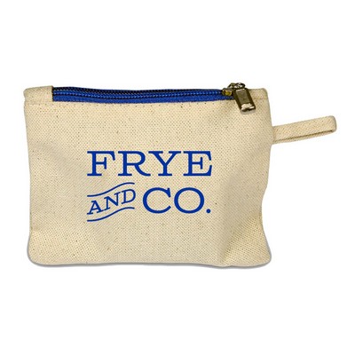 Canvas Zipper Pouch - 5" x 4"