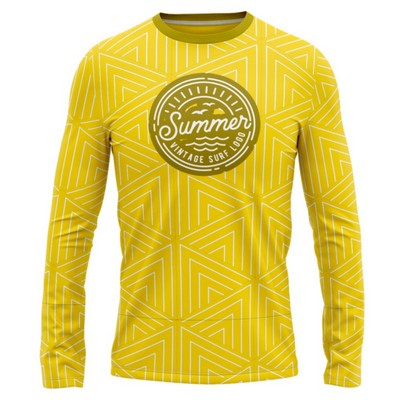 Unisex Sublimation UPF 50+ Long Sleeve T-Shirt - 180G Interlock