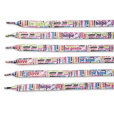 5/8" Sublimated Standard Women Shoe Laces