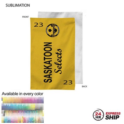 24 Hr Express Ship - Team Towel in Plush and Soft Velour Terry Cotton Blend, 12x18, Sublimated