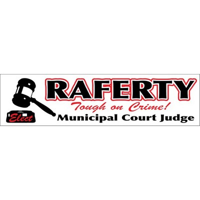 Vinyl Bumper Sticker (11 1/2"x 3")