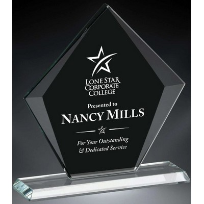 Sable Diamond Glass Award, 8 3/4"H