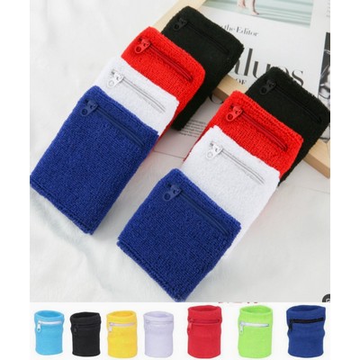 Sports Wristbands With Zipper