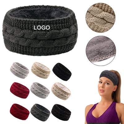 Winter Cable Knit Headband