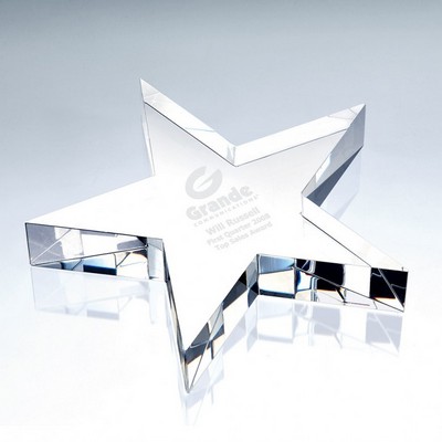 Flat Star Paperweight - Large