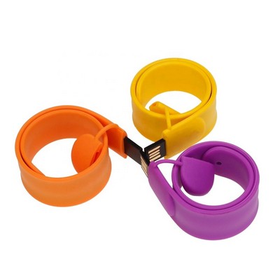 Slap Bracelet Silicone Wristband USB Flash Drive Bracelet 16 GB