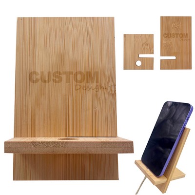Bamboo Mobile Stand Phone Holder