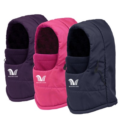 Winter Trapper Hat With Fleece Neck Warmer Ski Cap