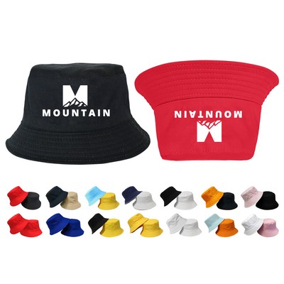 Reversible Cotton Bucket Hat
