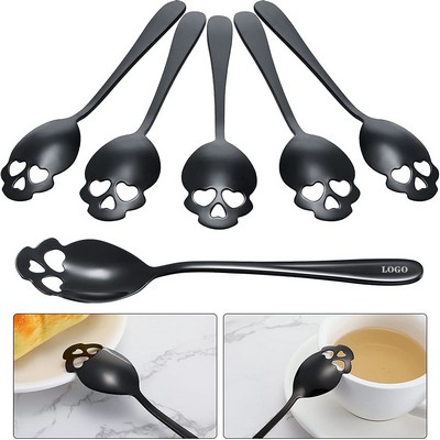 Stainless Steel Skull Sugar Spoon