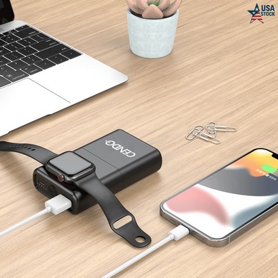 10,000mAh Wireless Power Bank with Apple Watch Charger