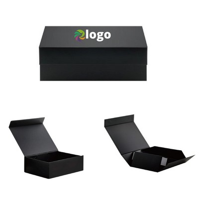Foldable gift box with magnetic closure