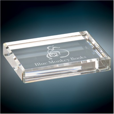 Rectangle Crystal Paperweight