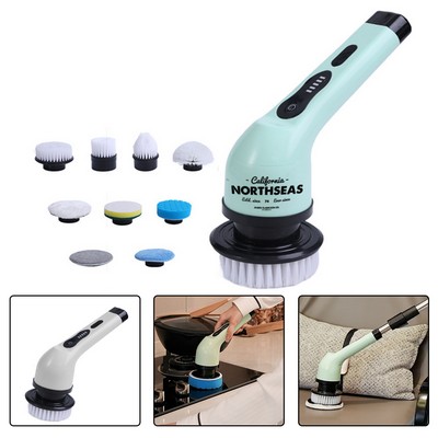 Usb Spin Scrubber Brush W/ Replaceable Head