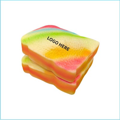 Colourful Gradient Toast Compote Stress Relief Pinch Pieces