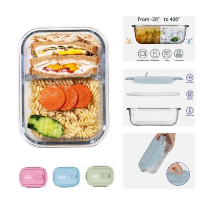 Heat Resistant Glass Bento Lunch Box.