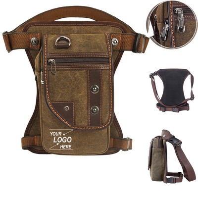 Motorcycle Canvas Utility Drop Leg Bag