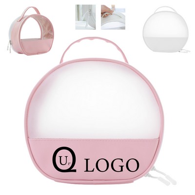 Pu Leather Clear Makeup Bag