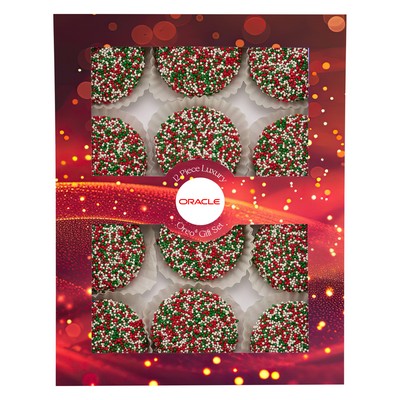 Luxury Chocolate Oreo® Gift Sets - 12 Piece - Holiday Nonpareils