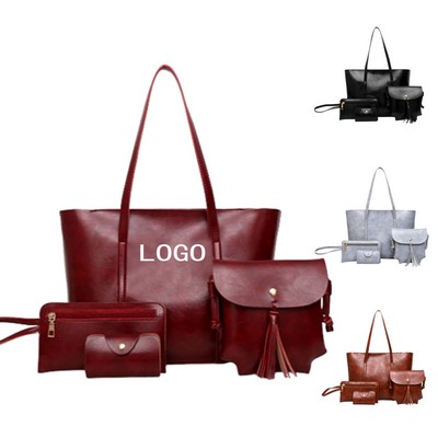 Shoulder Slung Handbag Wallet Set Of Four