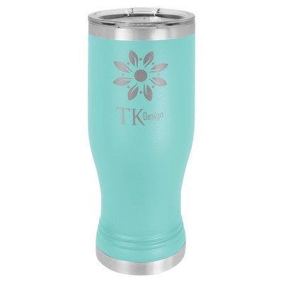 Teal Polar Camel™ 20 oz Pilsner Tumbler with Clear Lid