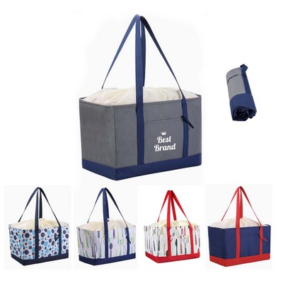 Large Capacity Picnic Basket Bag with Drawstring