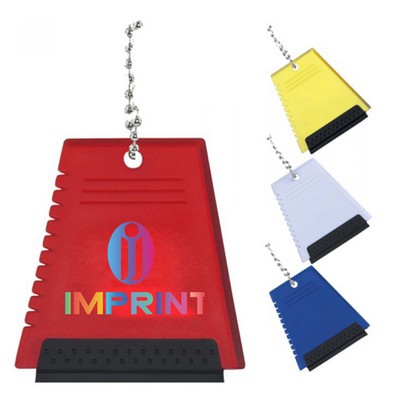 Custom Imprinted Mini Plastic Ice Scraper Keychains