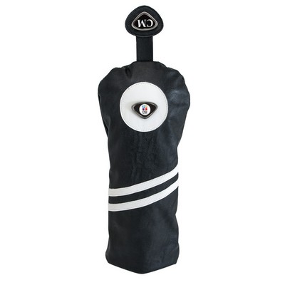 Black Driver Headcover W/ Color Medallion