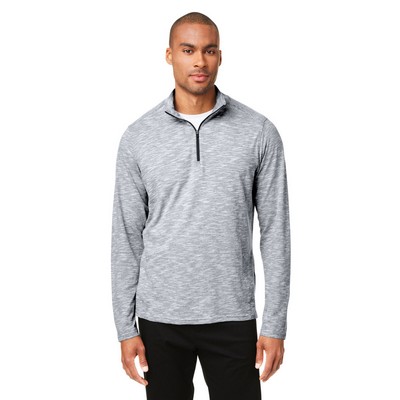NORTH END® Men's Eclipse Jacquard Quarter-Zip Pullover Sweatshirt