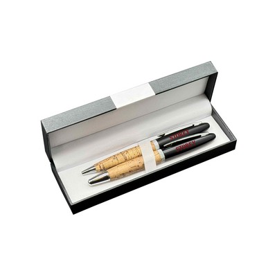 Deluxe Double Pen Set with Cork Pens