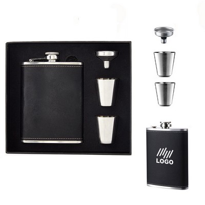 Stainless Steel Flask Gift Set