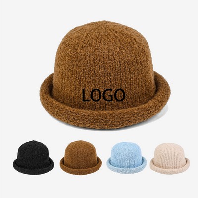 Mushroom Brim Knit Fedoras