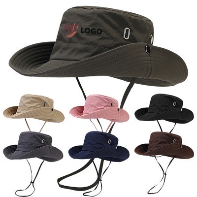 Wide Brim UV Protection Sun Bucket Hat