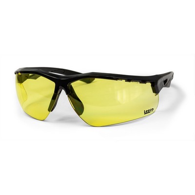Thraxus Safety Eyewear - Black Frame Amber Lens
