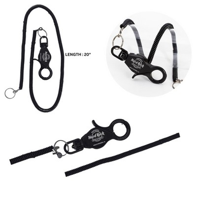 Coil Keyring Lobster Clip 20