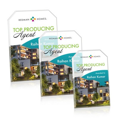 Polaris Clipped Rectangle VividPrint™ Award - Gold