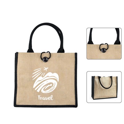 Jute Cotton Tote Bag