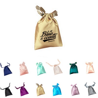 Satin Gift Drawstring Pouch