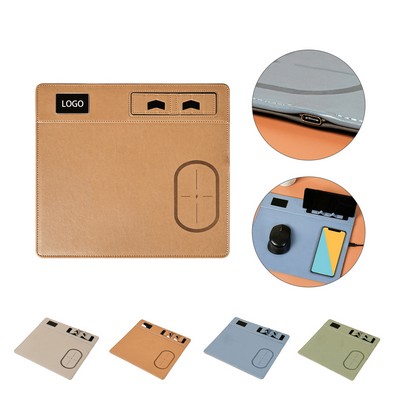 Leather Mouse Pad w/Chargers