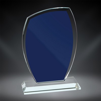 8 1/2" x 5 3/8" - Azure Sail Glass, Blue