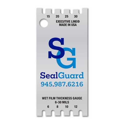 6-30 Mils/152-762 Microns 4CP Wet Film Thickness Gauge