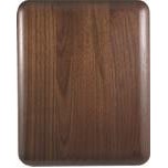 6" x 8" Elliptical Edge Round Corner Genuine Walnut Plaque