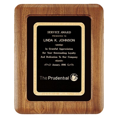 American Walnut Airflyte Frame w/Black Velour & Black Plate