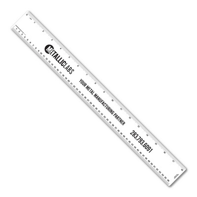18" Flexible PVC Ruler with Tinner Circumference Scales
