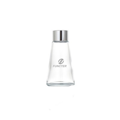 2.7 oz. Minimalist Tapered Rattan Aromatherapy Glass Empty Bottle