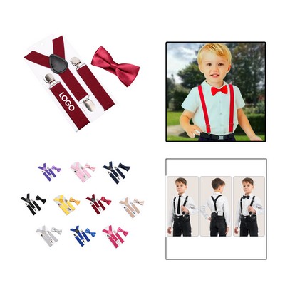 Kids' Suspenders with Bow Tie