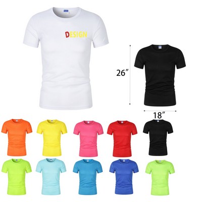Quick Dry Polyester Short Sleeve Sports Shirt