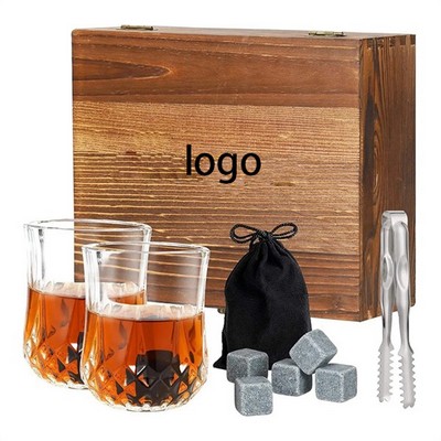 Whiskey Glasses And Ice Cube Set